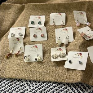 23 pairs of new earrings made by Lydia and Co